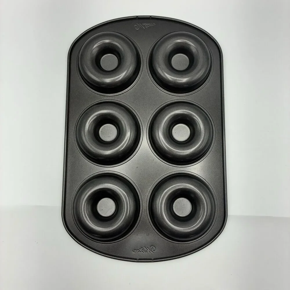 Wilton 6 Cavity Doughnut Nonstick Baking Pan Mold 3.25